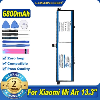 100% Оригинална Батерия LOSONCOER R13B01W R13B02W 6800 mah за лаптоп Xiaomi Mi Air 13,3 
