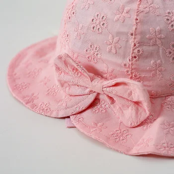 2023 Новата пролетно-лятна градинска шапка за малки момичета свързани с лък, рибарска шапка, детски солнцезащитная шапка, детски слънчеви шапки за деца, солнцезащитная шапка
