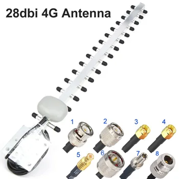 4G Антена Яги Антена 28dbi 4G LTE SMA Мъжки BNC TNC RP-SMA Мъжки Външен насочени усилвател-модем RG58 1,5 м