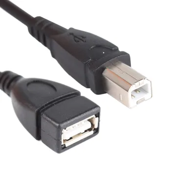 - 50 см и 1,5 метра USB 2.0 Тип A Жена към USB B Мъжки Скенер удължителен кабел за Принтер Кабел-адаптер #260667