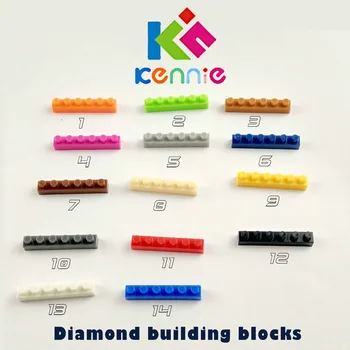6600 бр./лот Kennie mini № 3666 Обемни цветни Детайли обемна ТАБЕЛА 1X6 Диамантени градивните елементи на резервни Части DIY играчки за детски подаръци