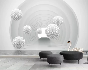 beibehang Потребителски тапети 3D фотообои луксозни и модерни минималистичные творчески 3D ball космически фон тапети papel de parede