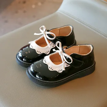 COZULMA/ 2022 Пролетно детски Ежедневни Обувки от 1 до 12 години за малки момичета; Модел обувки на принцесата Мери Джейн с папийонка; Кожа обувки за момичета