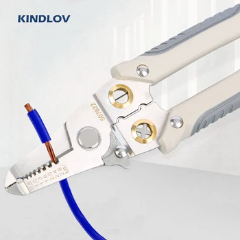 KINDLOV 7-Инчов Диагонал Клещи 4 В 1 Мултифункционален Инструмент За Източване на Кабели Обжимные Клещи CR-V Forging За Ремонт на Електрически Ръчни инструменти