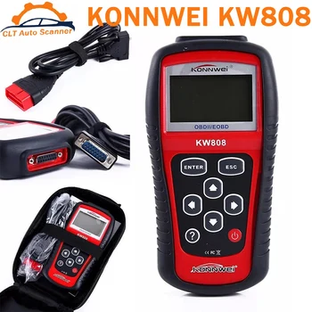 KONNWEI KW808 Авто скенер OBD 2 OBD2 Auto Motor диагностичен скенер инструмент Четец на код на двигателя Odb Инструменти за автомобили
