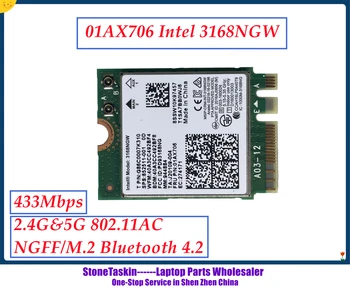 StoneTaskin Intel AC 3168NGW 3168 Безжичен адаптер двухдиапазонной безжичен BT4.2 M2 за lenovo thinkpad card 01AX706
