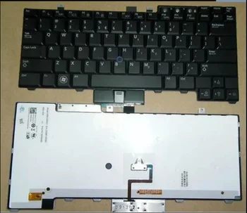 Американска клавиатура, използвана за Dell Latitude E6400 E6410 E5500 E5510 E6500 E6510 M2400 M4400 E5400 PP27L в trackpoint с подсветка