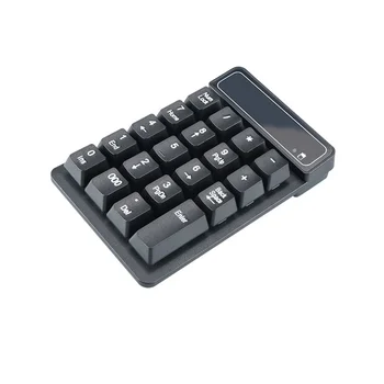 Безжична клавиатура, 2.4ghz Mini USB с 19 цифровите бутони за преносими КОМПЮТРИ (A)