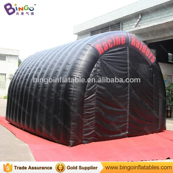Безплатна доставка Дугообразный вид на Черно В Тунел на палатка, 5x4,5x3,5 м, надуваем футболен тунел за действие палатки