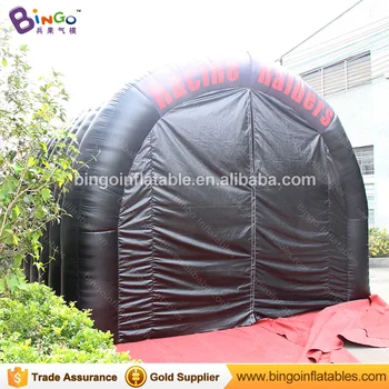 Безплатна доставка Дугообразный вид на Черно В Тунел на палатка, 5x4,5x3,5 м, надуваем футболен тунел за действие палатки