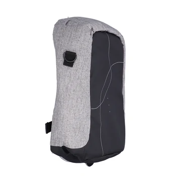 Водоустойчива чанта за пелени с голям капацитет, богат на функции Млечна бутилка, Раница за памперси за пътуване (сив