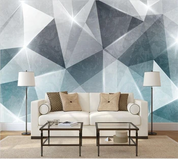 голяма фреска wellyu по поръчка, модерен минималистичен абстрактен дизайн, геометрични фон за телевизор, тапети тапети за хола, спалня