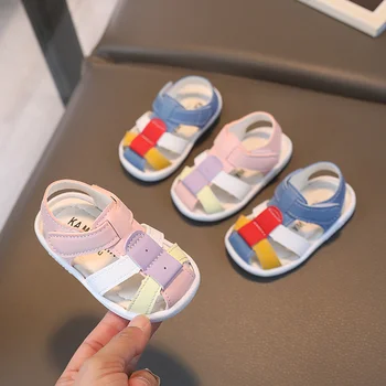 Детски пешеходни сандали 2023, лятна нова ежедневни спортни обувки за момичета и момчета, обувки с мека подметка за детски обувки