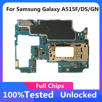 За Samsung Galaxy A51 A515F A515DS A515GN Оригиналната Разблокированная дънна Платка С Пълен Набор от Чипове на дънната Платка Pure IMEI Android OS Логическа Такса