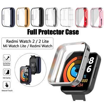 Защитен КАЛЪФ Твърд калъф за КОМПЮТЪР, за да Xiaomi Redmi Watch 2 Lite/Xiaomi Mi Watch Lite SmartWatch на цял екран протектор е устойчив на удари