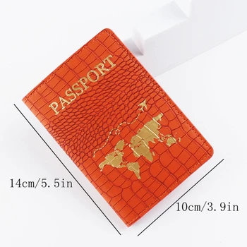 Калъф за паспорт от изкуствена кожа M6CC, Чанта за паспорт, Защитен калъф със слот за карта