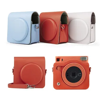 Калъф за фотоапарат от Изкуствена кожа, Чанта за камера Instax Square SQ1 Голям Капацитет, Чанта за камера Square SQ1