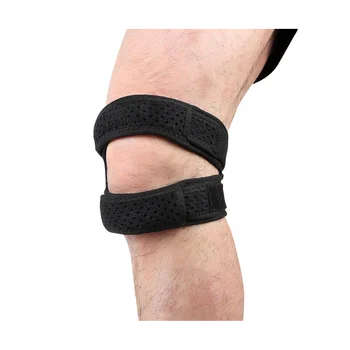Компрессионный и дишаща каишка за капачката на коляното, противоскользящий, за улесняване на болката в коляното, стабилизатор на капачката на коляното за спорт