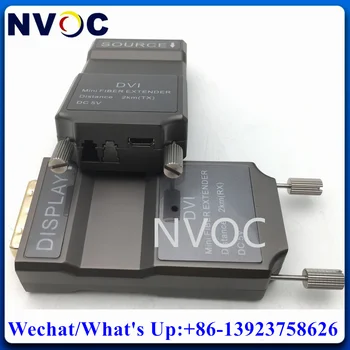 Конвертор видео Mini DVI 1.0 в оптичен за 1 км EDID-симплексного LC-конектор, оптичен разклонител 2KDVI за арендуемого на led дисплея