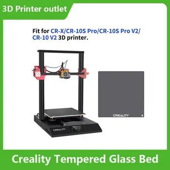 Легло от закалено стъкло Creality платформа за 3D-принтер 310*310 мм с 4 бр. Прозрачно скоба за CR-X/CR-10S Pro/CR-10S Pro V2/CR-10 V2