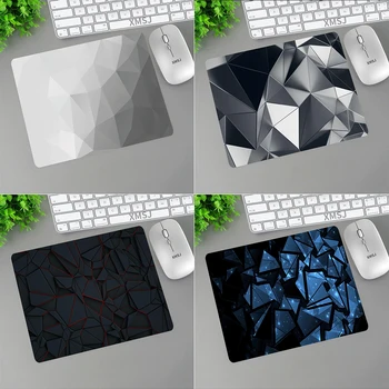 Малко подложка за мишка, черен неправилна форма, триъгълна гума геймърска подложка за мишка, игрови аксесоари: Клавиатура за лаптоп, нескользящие Настолни подложки за PC