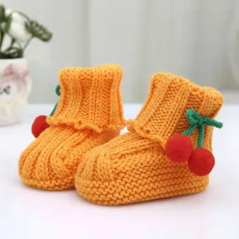 Модни удобни детски обувки за момчета и момичета, вълнени обувки, ръчно изработени обувки за ходене в яслите за бебета и малки деца 0-12 месеца gy001