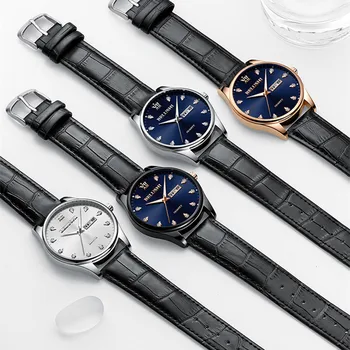 Мъжки часовници Най-добрата марка луксозни Часовници е от неръждаема стомана Дата на седмица Водоустойчив мъжки кварцови часовници Бизнес мъжки часовник (може да е на английски език)