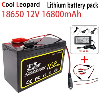 Нова литиева батерия 18650 с капацитет от 12 До 16,8 Ah с Вграден сильноточным батерия 40А Подходящ За соларни улични лампи, ксеноновых led лампи