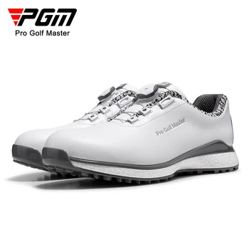 Обувки за голф PGM, мъжки водоустойчива дишаща за голф обувки, мъжки въртящи се връзки, спортни обувки, нескользящие маратонки XZ262