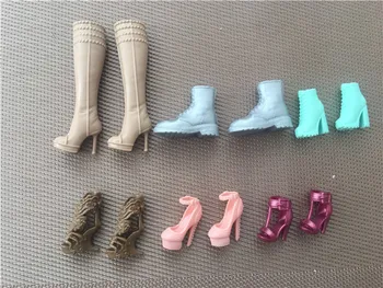Оригинални ботуши за кукли Marina, обувки, кукла, детски играчки, декорация за бижута направи си САМ, сребристо-сини, бяло-кафяви ботуши, Обувки, сандали, подарък играчка за момичета