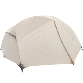 Палатка за двама души със силиконово покритие, Дишаща, Сгъване, непромокаемая, Градинска двупластова палатка за катерене, 20D