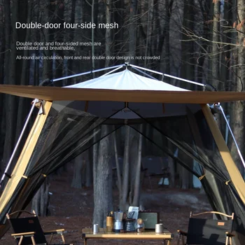 Палатка за нощуване на открито, автоматична палатка за беседки, палатка за къмпинг, дебели козирка