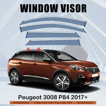 Прозорец козирка за Peugeot 3008 Т8 P84 2013-Днес Автоматична врата козирка за защита от атмосферни влияния, защитно стъкло
