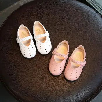 Пролетно-летни сандали за момичета, обувки принцеса за малки момичета, детски куха корея обувки
