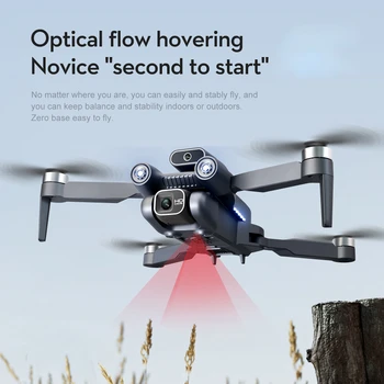 Професионален радиоуправляеми играчки хеликоптер K1S Drone 4K с бесщеточным двигател и оптично позициониране на потока, с тегло 466 г