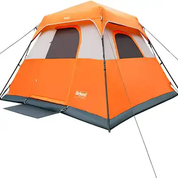 Туристическа палатка за 6 души, за семеен къмпинг и туризъм, по-добра вентилация на