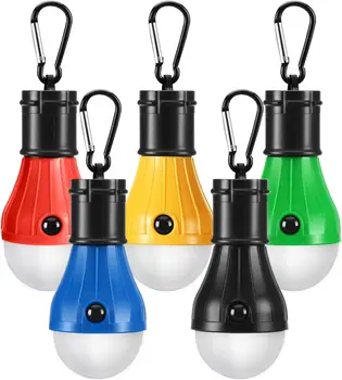 Туристически светлини [5 опаковки] 4 режима на осветление Походный фенера Водоустойчив Преносима система за Спешни палатка с led крушки, работещи на батерии