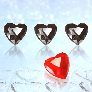 Форма за шоколад Meibum от поликарбонат, Форми за шоколадови бонбони за Св. Валентин, Форма за печене на сладкиши Love Diamond, форма за печене на десерти, сладкарски инструменти
