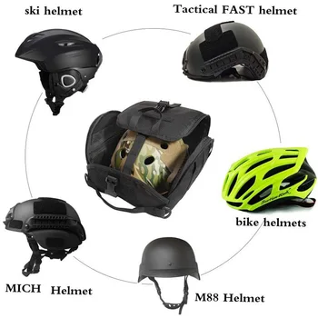 Чанта за тактически шлем, комплексно хранилище на Molle, военна чанта за спорт на открито, ловни бойни каски за стрелба